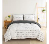 3 pezzi Set copripiumino in stile bohémien con motivo a lettera d'amore (2 federe, 1 copripiumino, senza imbottitura) Set biancheria da letto Boho ultra morbido, confortevole e traspirante, adatto per