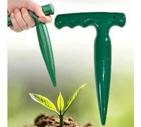 3 pezzi Set di attrezzi da giardinaggio a mano, trapano per il terreno e seminatrice, piantatore di semi, strumento per seminare e forare il terreno, pratico e conveniente, seminatrice in plastica ver