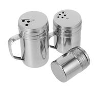 3 Pezzi Set di Barattoli per Spezie con Manico | Tre Misure con Coperchio Rotante, Dosaggio Regolabile, per Sale e Zucchero, Cucina e Tavola
