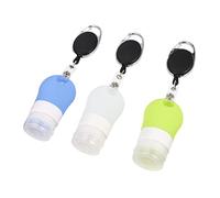 3 Pezzi set di bottiglie da viaggio contenitore da viaggio in lozione bottiglia da viaggio flacone dosatore lavaggio flaconi da viaggio per shampoo distributore di lozioni pp