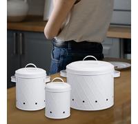 3 Pezzi Set di Contenitori da Cucina per Fattorie, Conservazione di Patate per