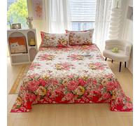 3 pezzi Set di lenzuola stampate reattive con set di lenzuola in aloe ad alta densità e federe (imbottitura non inclusa) 120cm*230cm,160cm*230cm,230cm*250cm,200cm*230cmstampa dappertuttoAltro polieste