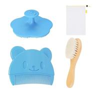 3 pezzi set di pettini per bambini babybürste Spazzola per capelli bambino Il pettine per bambini rimuove efficacemente la crosta lattea, pulisce delicatamente il cuoio capelluto dei neonati e dei