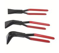 3 Pezzi Set di Piegatrici per Lamiere,Set di Pinza Piegatrice per Lamiera con 0°, 45° e 90°, per Tetti, Idraulici,Acciaio al Carbonio Nero Brunito, Rosso