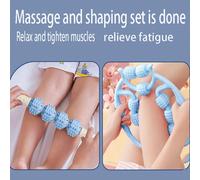 3 pezzi Set di rulli per massaggio alle gambe, include massaggiatore circolare a 9 ruote per le gambe, rilassamento muscolare, massaggio dei meridiani, rullo per impastare e rilassare, set di rulli pe