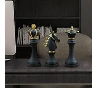 3 pezzi set di scacchi internazionali figurine re regina cavaliere pezzi degli