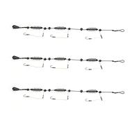 3 pezzi set esca artificiale ami da pesca gabbia trappola cestino set design alimentatore a molla attrezzatura da pesca per pesca all'aperto nylon rame acciaio ad alto tenore di (30 g)