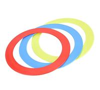 3 pezzi/set lanciare l'anello di lancio, giocoleria acrobatica lanciare l'anello di lancio braccialetto puntelli giocattolo da clown a mano per carnevale, giardino, cortile, giochi all'aperto