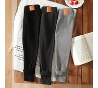3 pezzi/set Leggings imbottiti per ragazze autunno/inverno, pantaloni casual imbottiti abbinabili, leggings in pelle aderenti come base casual multifunzionale in un set da tre pezzi. Caldi e confortev
