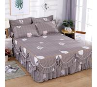 3 pezzi Set lenzuolo con angoli più 2 federe, bordo fungiforme e facce multiple, 1 lenzuolo con angoli, 2 federe, assorbente del sudore, traspirante, lavabile in lavatrice, spesso e spazzolato, morbid