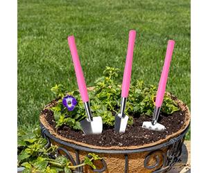 3 pezzi Set Mini Giardinaggio Pianta Vaso Strumenti Piccola Paletta Rastrello Giardinaggio Lavoro Bambini Strumenti da Giardinaggio Attrezzi da Giardinaggio Interno ed Esterno Mini Kit da Giardinaggio