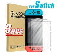 3 pezzi/set Protezione schermo in vetro temperato, alta definizione, sensibile al tocco, impermeabile, anti-impronte, anti-caduta, anti-graffio, compatibile con Switch/Switch Lite/Switch OLED/Switch 2