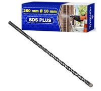 3 Pezzi Set Punte Trapano Muro SDS Plus Ø 10 mm x 260 mm in Acciaio e Carburo di Tungsteno - Punta SDS Plus Essere Utilizzata per Mattoni Pareti Pietra Cemento Armato - MONTERAL