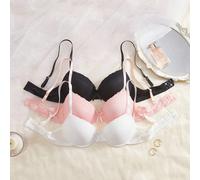 3 pezzi Set reggiseno casual minimalista da donna L,M,S,XL,XSColore unicoTessuto