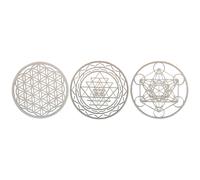 3 Pezzi / Set Set di Arte Della Parete Della Geometria Sacra Arte Della Par9945