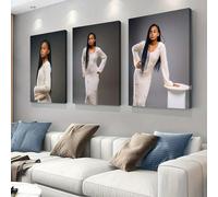 3 pezzi/set Stampe su tela personalizzate, poster senza cornice personalizzati, opere d'arte su tela incorniciate accoglienti, ricordo di matrimonio, regalo per la festa della mamma/del papà, regalo c