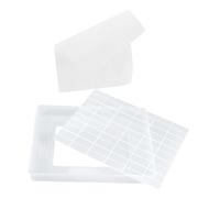 3 Pezzi Set Utensili per Torrone Rettangolare Bianco | Piastra, Tappetino Antiaderente e Scatola Stampo, per Dolci e Cioccolato, Uso Domestico e Feste Creative