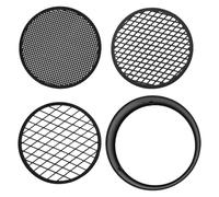 3 Pezzi Setaccio per Terra in Plastica Nero, Rete Fine, Tre Maglie | Uso Manuale, Facile da Pulire e Trasportare, per Aula e Attività All'aperto, per Studenti Elementari