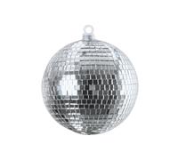 3 pezzi - Sfera Specchiata da 10cm con Facette in Vetro - Effetto Classico