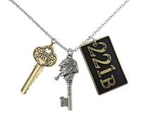 3 Pezzi Sherlock Portachiavi, 221B Portachiavi ad Anello e Catena Watson da Ragazzo Ragazza, per Porta Chiavi, Holmes Compleanno Bomboniera Festa Bambini Adulti Regalo, Charm per Abbellire la Borsa