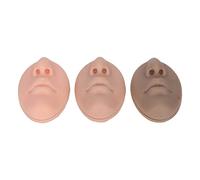 3 pezzi silicone naso bocca modello professionale morbido flessibile riutilizzabile simulazione silicone piercing