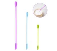 3 Pezzi Silicone Spatula Spatola Silicone Piccolo Make Up Spatola Piccolo Silicone Spatola Spatola Cosmetici Riutilizzabile Piccolo Cucchiaio Lungo Avanzo Per Bottiglie Vetro Sottile Cucina Bottiglie