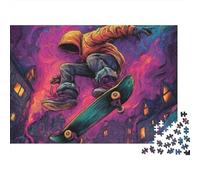 3 Pezzi Skateboarder Midair Set Di Biancheria Da Letto Stampa 3d Morbida Microfibra Con Chiusura A Strappo Urban Street Art Style Decorazione Per La Camera Da Letto Per Ragazzi E Ragazze 70x50cm/1000p