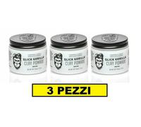 3 PEZZI SLICK GORILLA CLAY POMADE 70gr 2.5oz POMADE ALL'ARGILLA CERA PER CAPELLI