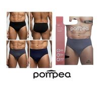 3 PEZZI SLIP MICROFIBRA COSTA POMPEA UOMO ANATOMICO INTIMO MUTANDA VARI COLORI