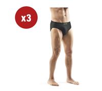3 PEZZI SLIP UOMO TECNICO "WRK201" IN FIBRA DRYARN COLORE NERO, TG S/M - WRK