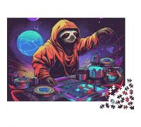 3 Pezzi Sloth DJ Neon Set Di Biancheria Da Letto Stampa 3d Morbida Microfibra Con Chiusura A Strappo Space Rave Art Style Decorazione Per La Camera Da Letto Per Bambini,Ragazzi E Ragaz 52x38cm/1000pcs