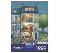 3 Pezzi Small Town Set Di Biancheria Da Letto Con Stampa 3D Morbida Microfibra Con Chiusura A Strappo City Multi-story Apartment Decorazione Per La Camera Da Letto Per Bambini,Ragazzi E Ragaz 38x26cm/