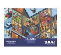 3 Pezzi Small Town Set Di Biancheria Da Letto Con Stampa 3D Morbida Microfibra Con Chiusura A Strappo Snowy Multi-story House Decorazione Per La Camera Da Letto Per Ragazzi E Ragazze 38x26cm/1000pcs