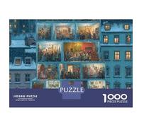 3 Pezzi Small Town Set Di Biancheria Da Letto Stampa 3d in Microfibra Copripiumino Con Cerniera Night Multi-story Residence Decorazione Per La Camera Da Letto Per Ragazzi E Ragazze 52x38cm/1000pcs