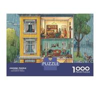 3 Pezzi Small Town Set Di Biancheria Da Letto Stampa 3d Morbida Microfibra Copripiumino Con Cerniera Colorful Multi-story House Decorazione Per La Camera Da Letto Per Bambini,Ragazzi E Ragaz 52x38cm/1