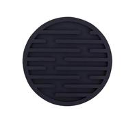 3 pezzi Sottobicchieri in silicone addensati, resistenti al calore, in gomma, for stoviglie, cuscinetti isolanti, portabicchieri in vetro per Padelle Teiere Ciotole(Black)