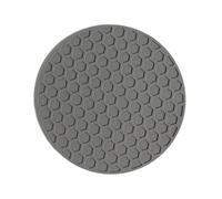 3 pezzi sottobicchieri rotondi for bevande al caffè in silicone porta tazze da tè ispessito antiscivolo calore cuscinetti accessori tavolo cucina per Padelle Teiere Ciotole(Grey,10cm)