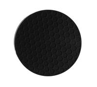 3 pezzi sottobicchieri rotondi for bevande al caffè in silicone porta tazze da tè ispessito antiscivolo calore cuscinetti accessori tavolo cucina per Padelle(Black,9cm)