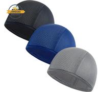 3 Pezzi Sottocasco Bici Estivo Sottocasco per Moto Traspirante Sotto Casco Cuffi