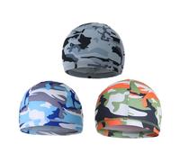 3 Pezzi Sottocasco Bici Estivo Sottocasco per Moto Traspirante sotto Casco Cuffia Berretto Skull cap Cappello da Ciclismo Bandana Sportivo Berretto Sport Uomo Donna Sottocasco Moto