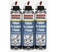 3 PEZZI SOUDAL Pulitore per Schiuma e Pistola ml 500