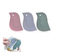 3 Pezzi Spatole per Pinguino, Raschietto in Silicone Multifunzione per Pentole da Cucina, Olio e Strumento da Cucina
