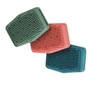 3 Pezzi Spazzola da Bagno in Silicone, Scomparto Sapone | Silicone Alimentare, Delicata sulla Pelle, Uso Igienico Acqua Bollita, per Doccia Palestra e Bagno