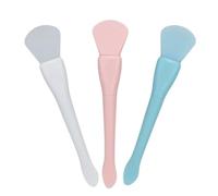 3 pezzi Spazzola della maschera del cucchiaio della coda di pesce Spazzola della cura di pelle Applicatore per la maschera facciale dell'argilla maschera di modellatura di DIY (blu, rosa, bianco)