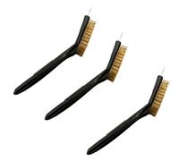 3 pezzi Spazzola in filo di rame Griglia per barbecue Raschietto in acciaio