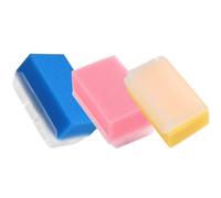 3 Pezzi Spazzola Massaggio per Bagnetto Bebè, Spugna e Plastica | Lato Spugna e Lato Spazzola, Impugnatura Antiscivolo, per Cute Delicata e Uso Sotto la Doccia