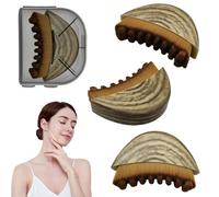 3 Pezzi Spazzola per il contorno del viso, massaggiatore linfodrenante per modellare mento e mandibola, spazzola per il viso a secco, spazzola per il contorno del viso che si adatta alla tua pelle