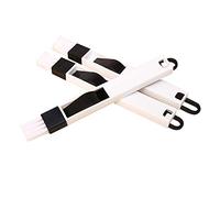 3 pezzi Spazzola per la pulizia delle scanalature della finestra 2 in 1 Mini spazzola per la pulizia con paletta, per fessure, fessure di ventilazione, tastiere, finestre, porte della cucina dell'auto