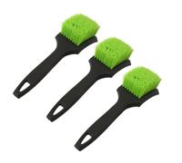 3 Pezzi Spazzola per Mangiatoia Bestiame Setole Rigide e Impugnatura | Plastica Verde, Braccio esteso 21,5x6,1x6cm, per Abbeveratoi di Cavalli e Bovini in Ambiente agricolo