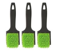 3 Pezzi Spazzola per Mangiatoia e Secchio 21,5x6,1x6cm in plastica | Pulizia Profonda, Setole Rigide Angolate, Manico Esteso Antiscivolo in Ambiente Agricolo e Fienile